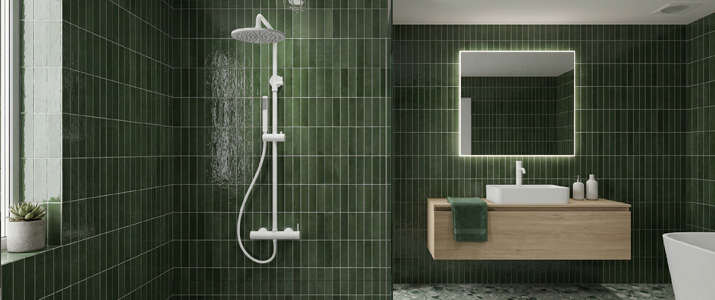 Colonne de douche blanche Colonne de douche blanche