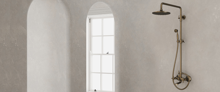 Colonne de douche bronze