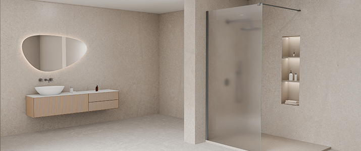 Paroi de douche fixe