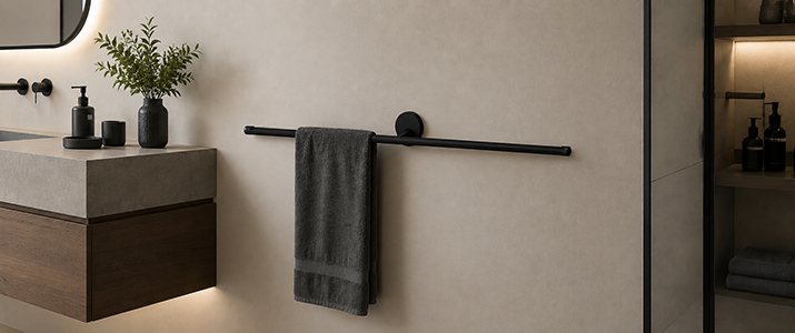 Porte serviettes noir​