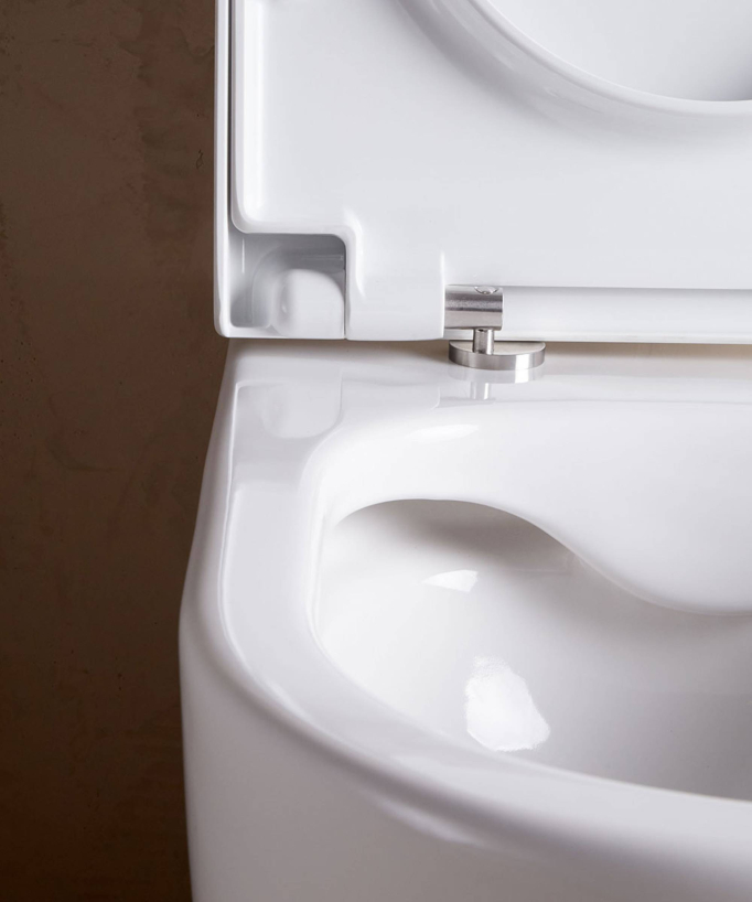 WC a pavimento con sedile incluso Bianco lucido - Arc