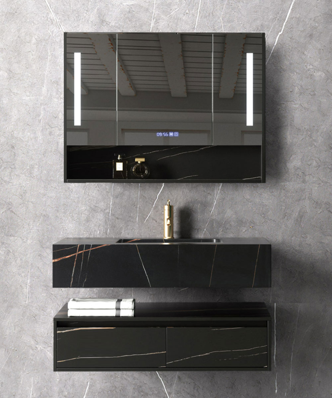 Mobile da bagno Nero Madras - small