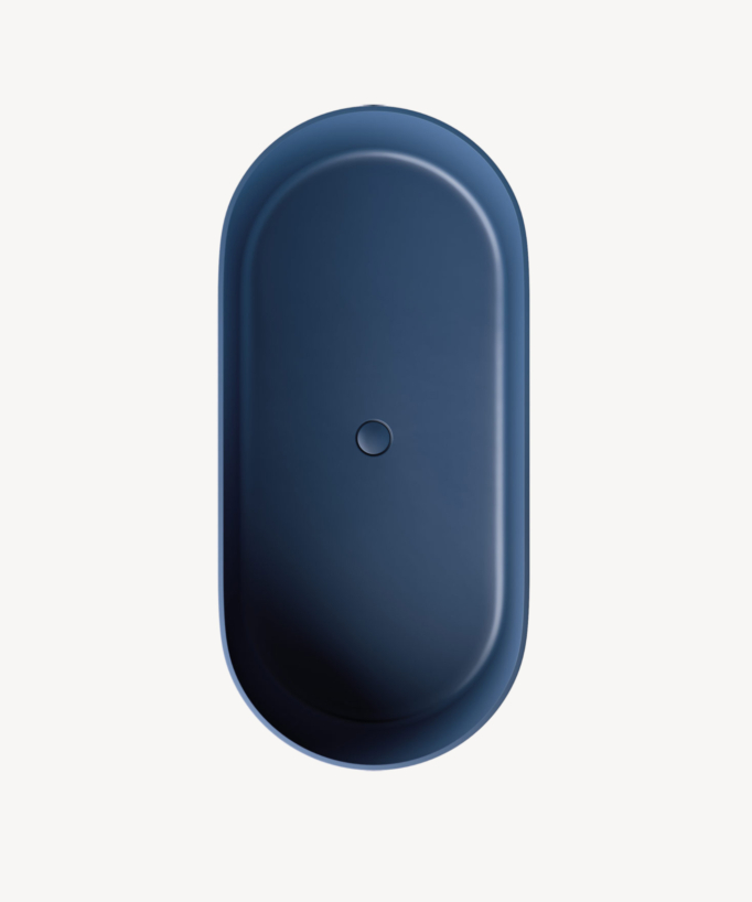 Ovo - Vasca freestanding ovale Blu