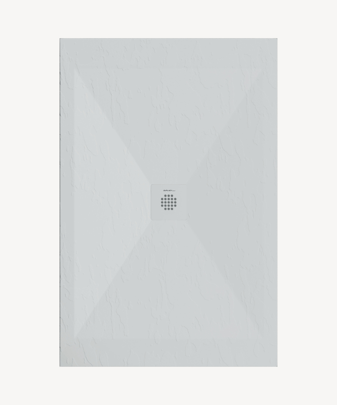 Piatto doccia Grigio 7035, finitura ardesia Stone SORTY, griglia colorata
