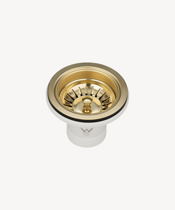 Lavello da cucina singolo 380 mm - ottone spazzolato - Balsa