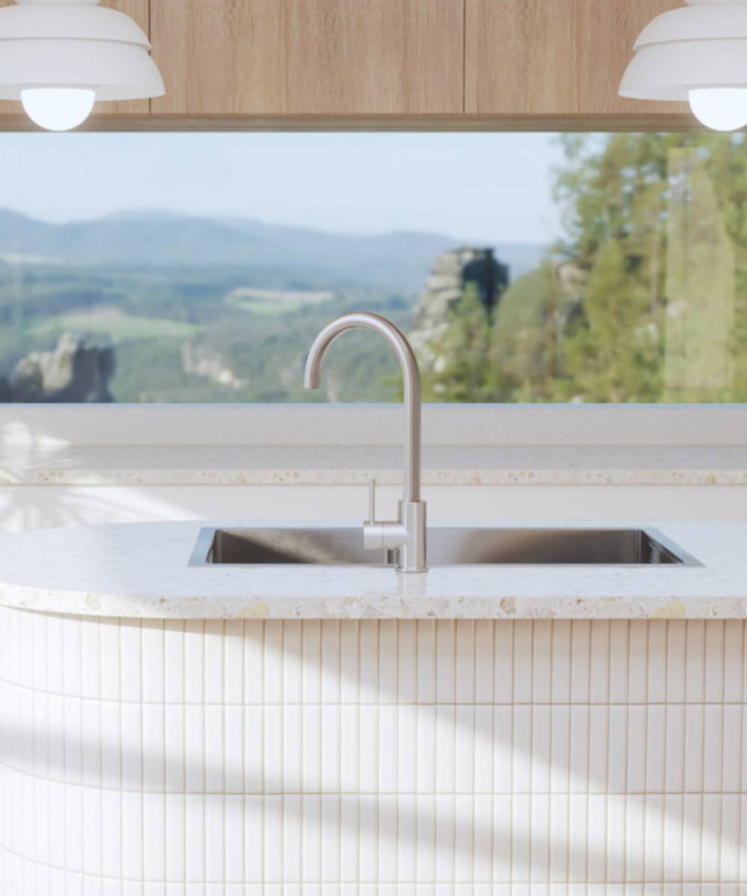 Lavello da cucina doppio 760 mm - acciaio inox - Jaboty
