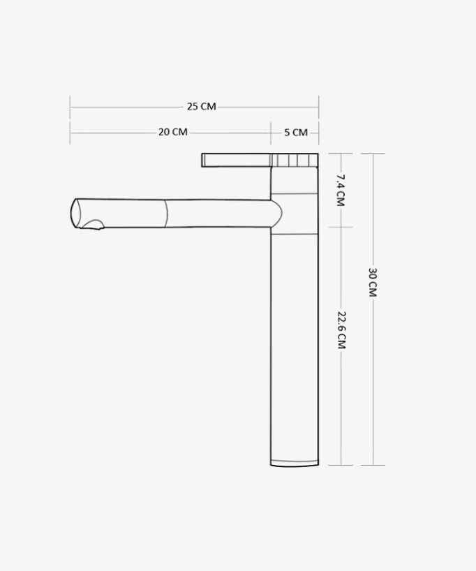Miscelatore lavabo alto bianco e cromato - Graffias