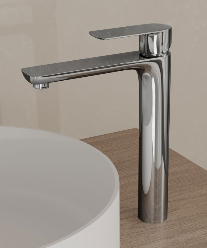 Rubinetto miscelatore lavabo cromato - Nunki