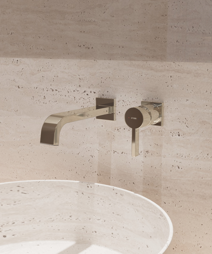 Miscelatore lavabo a parete Champagne - Fiumina