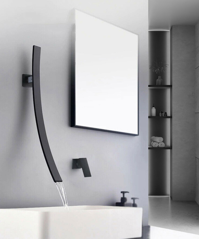 Miscelatore lavabo a parete originale nero - small