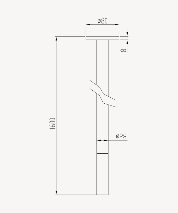 Rubinetto automatico sospeso per lavabo, acqua fredda cromato – Corbeau