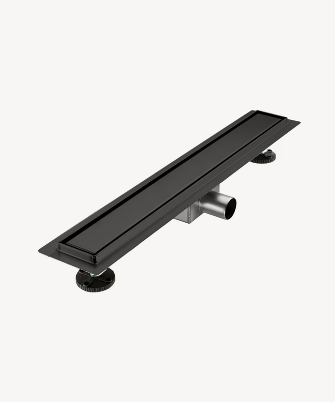 Canale doccia in acciaio inox Gunmetal - 100 cm