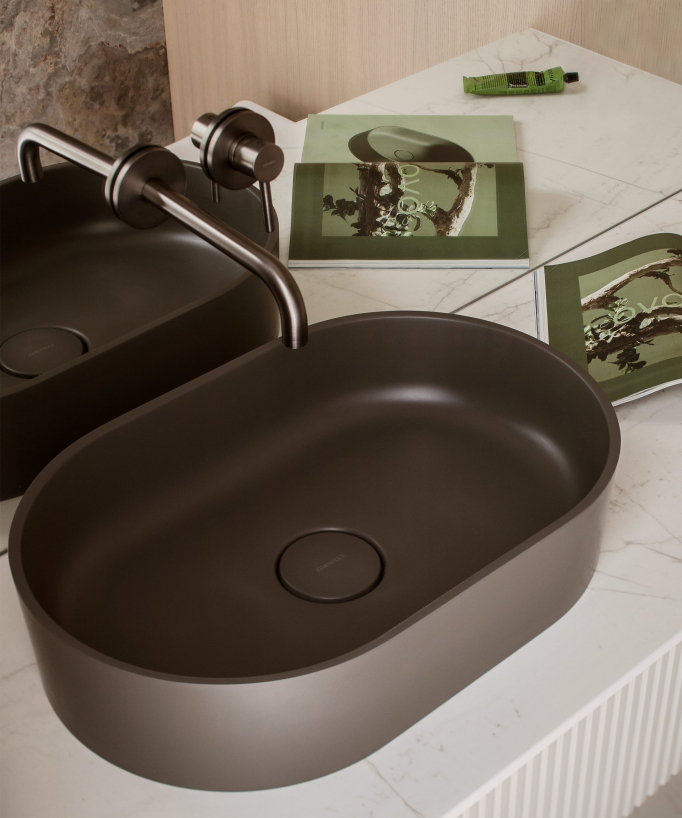 Ovo - Lavabo da appoggio Grigio