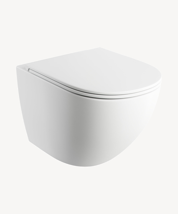 Ottawa - WC sospeso con sedile soft-close - Bianco - small