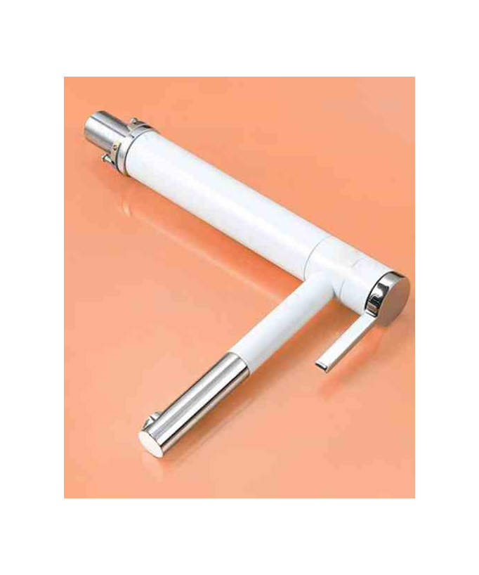 Miscelatore lavabo alto bianco e cromato - Graffias
