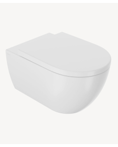 WC sospeso con sedile incluso Bianco opaco - Arc - small