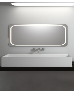 Lavabo rettangolare da appoggio in solid surface Bianco opaco - Matadi - small