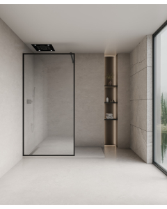 Evora - Parete doccia nera - small