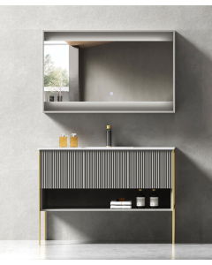 Mobile bagno Grigio - Calcutta - small