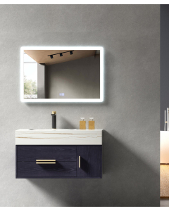 Mobile bagno Blu Bangalore con lavabo integrato - small