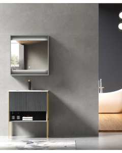 Mobile da bagno Grigio Calcutta - small
