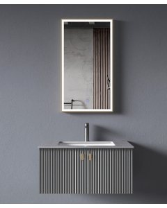 Mobile da bagno Grigio Bombay - small