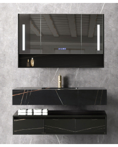 Mobile da bagno Nero Madras - 150 cm - small