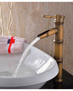 Rubinetto lavabo stile bambù antico - small