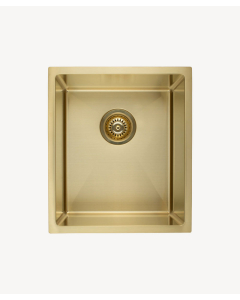Lavello da cucina singolo 380 mm - ottone spazzolato - Balsa - small