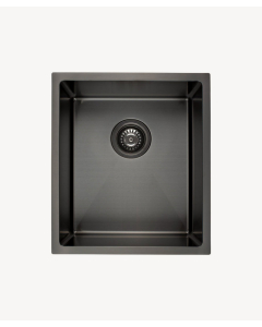 Lavello da cucina singolo 380 mm - gunmetal spazzolato - Balsa - small