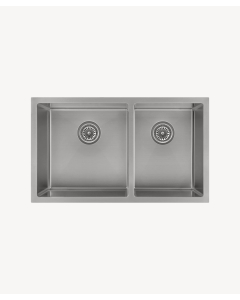 Lavello da cucina doppio 760 mm - acciaio inox - Jaboty - small