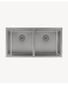 Lavello da cucina doppio 855 mm - acciaio inox - Tilia - small