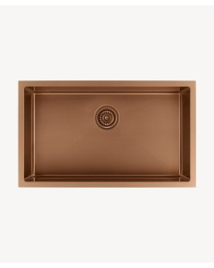 Lavello singolo 750 mm - rame spazzolato - Hiba - small