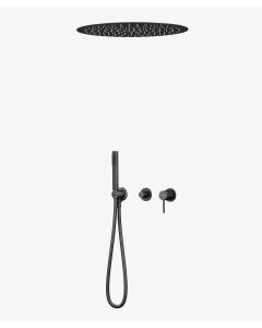 Set miscelatore doccia 3 fori incasso a soffitto rotondo - Corbeau