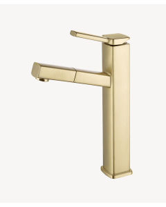 Rubinetto miscelatore lavabo con bocca estraibile - Graffias - small