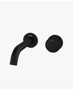 Miscelatore lavabo da incasso nero senza limitatore di portata - Leros - small