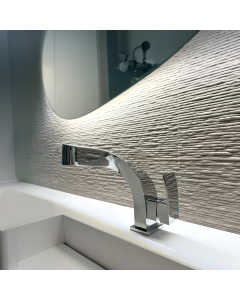 Miscelatore lavabo design - Cromato - small