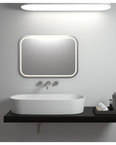 Lavabo da appoggio in solid surface Bianco opaco - Ouesso - small