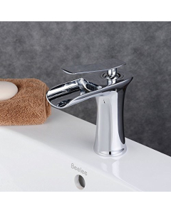 Miscelatore lavabo a cascata cromato - small