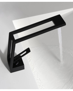 Miscelatore lavabo design - Nero opaco - small