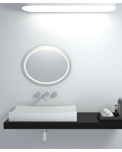 Lavabo rettangolare da appoggio in solid surface Bianco opaco - Owando - small