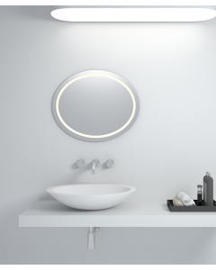 Lavabo rotondo da appoggio in solid surface Bianco opaco - Mossendjo - small