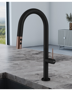 Miscelatore lavello moderno con doccetta estraibile - small