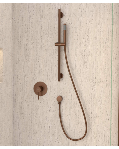 Miscelatore da incasso per doccia con barra e doccetta - Corbeau - small