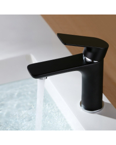 Miscelatore lavabo elegante nero - small