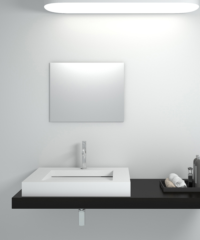 Lavandino rettangolare freestanding Blanc mat - Likouala