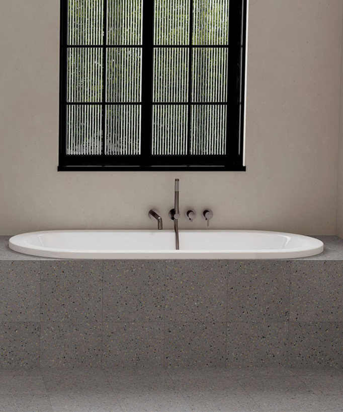 Baignoire acrylique encastrable Blanc brillant - Loft