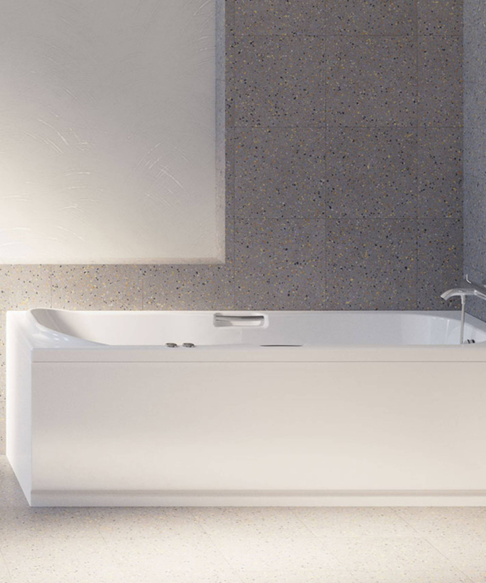 Baignoire acrylique encastrable Blanc brillant - Project