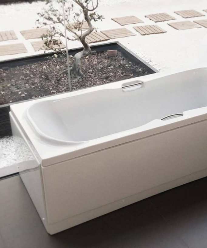 Baignoire acrylique encastrable Blanc brillant - Project