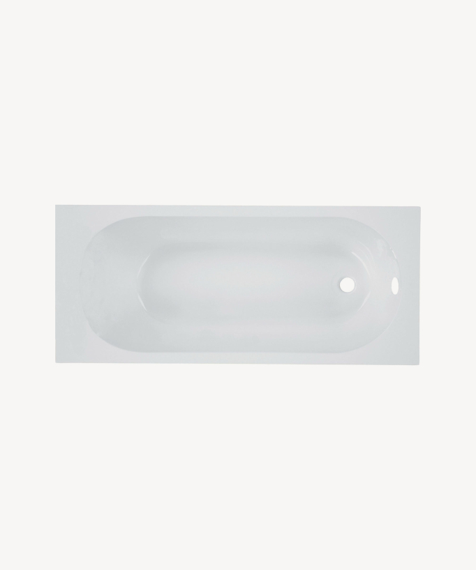 Baignoire acrylique avec tablier SH Blanc brillant - Serena